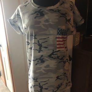Camo Flag Pocket Shirt